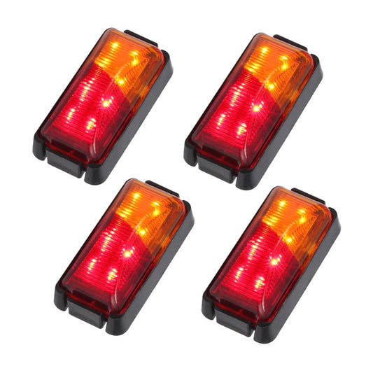 4pcs MK-049 Truck 8LEDs Double Color Side Marker Light by buy2fix