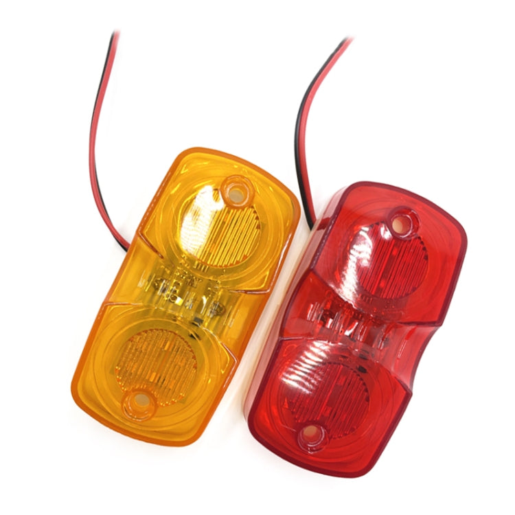 2pcs MK-106 Truck 12LEDs Side Marker Light (Red Light) - In Car by buy2fix | Online Shopping UK | buy2fix