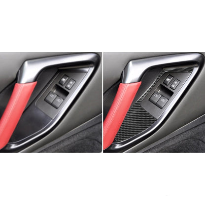 2 PCS Car Carbon Fiber Window Lift Defogger Panel Decorative Sticker for Nissan GTR R35 2008-2016, Left and Right Drive Universal -  by buy2fix | Online Shopping UK | buy2fix