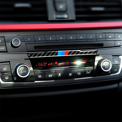 Three Color Carbon Fiber Car Central Control CD Decorative Sticker for BMW (F30) 2013-2015 / (F34) 2013-2016 -  by buy2fix | Online Shopping UK | buy2fix