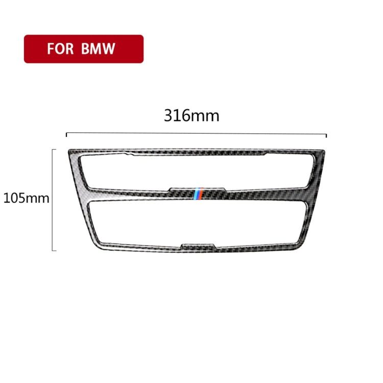 Three Color Carbon Fiber Car CD Panel Decorative Sticker for BMW (F30) 2013-2015 / (F34) 2013-2016 -  by buy2fix | Online Shopping UK | buy2fix