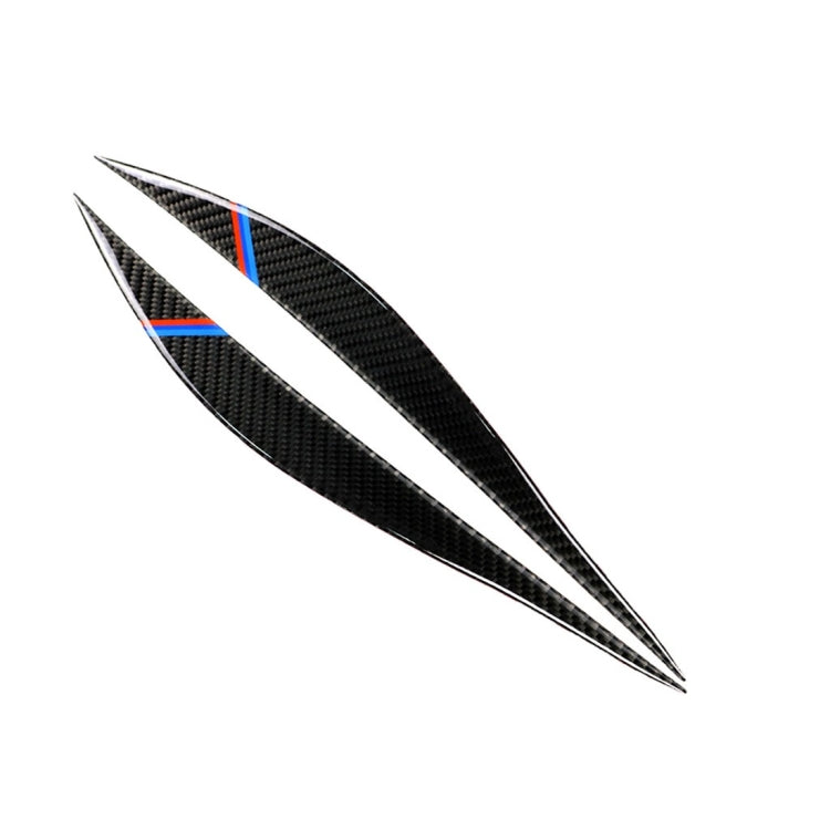 1 Pairs Three Color Carbon Fiber Car Lamp Eyebrow Decorative Sticker for BMW F30 2013-2015 -  by buy2fix | Online Shopping UK | buy2fix