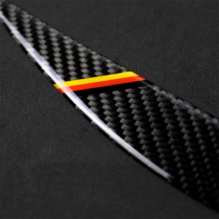 1 Pairs Yellow Red Color Carbon Fiber Car Lamp Eyebrow Decorative Sticker for BMW F30 2013-2015 -  by buy2fix | Online Shopping UK | buy2fix