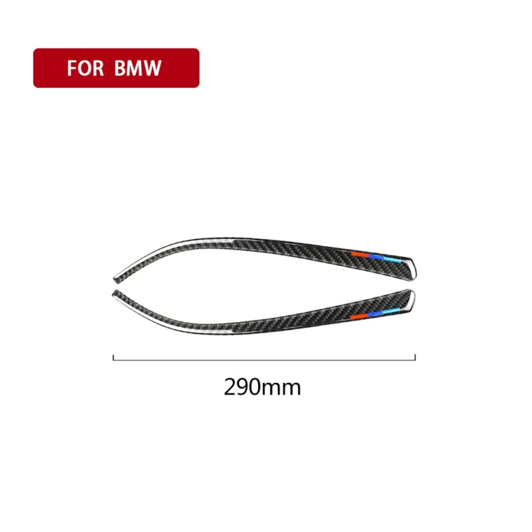 Three Color B Carbon Fiber Car Rearview Mirror Bumper Strip Decorative Sticker for BMW F30 2013-2018 / F34 2013-2017 -  by buy2fix | Online Shopping UK | buy2fix