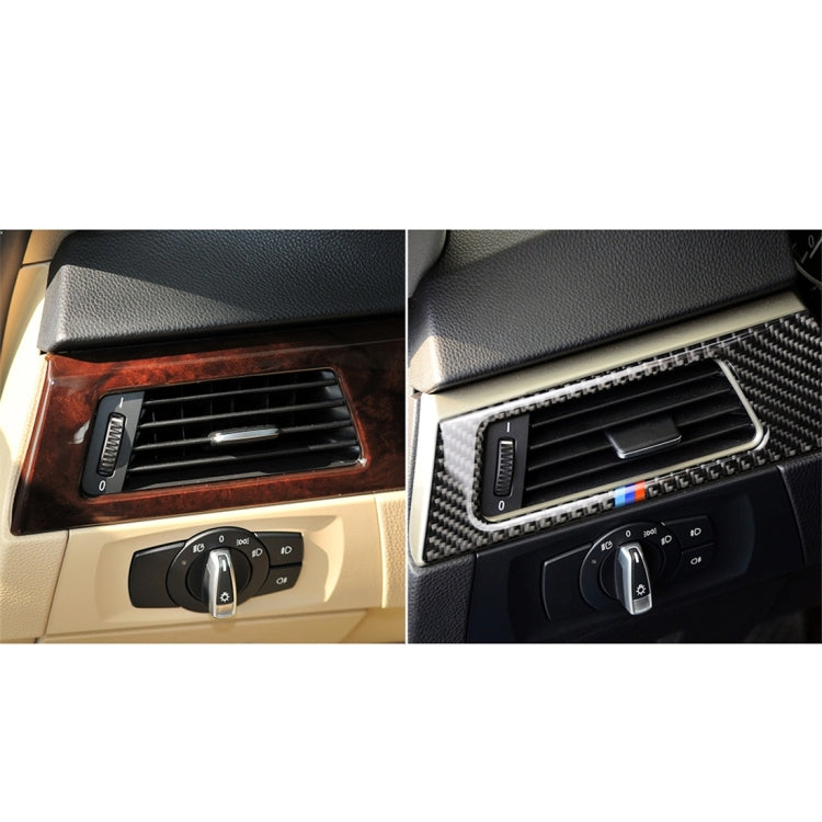 Three Color Carbon Fiber Car Left Air Outlet Panel Decorative Sticker for BMW E90 E92 E93 2005-2012, Suitable for Left Driving -  by buy2fix | Online Shopping UK | buy2fix