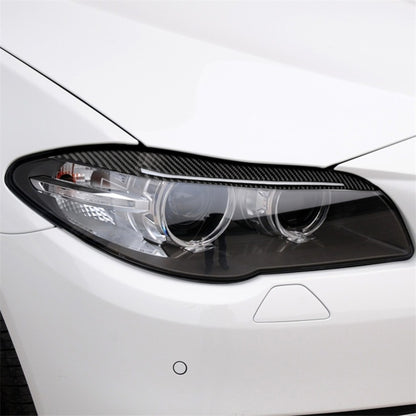 Carbon Fiber Car Lamp Eyebrow Decorative Sticker for BMW 5 Series F10 2014-2016 by buy2fix