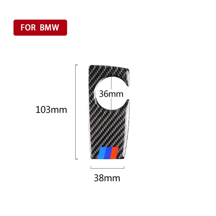 Three Color Carbon Fiber Car Handbrake Below Panel Decorative Sticker for BMW 5 Series F07 F10 F25 F26 / GT X3 X4 2009-2016,Sutible for Left Driving -  by buy2fix | Online Shopping UK | buy2fix