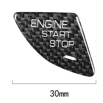 Car Carbon Fiber Engine Start Button Decorative Cover Trim for Cadillac ATS / ATS-L (Black) by buy2fix