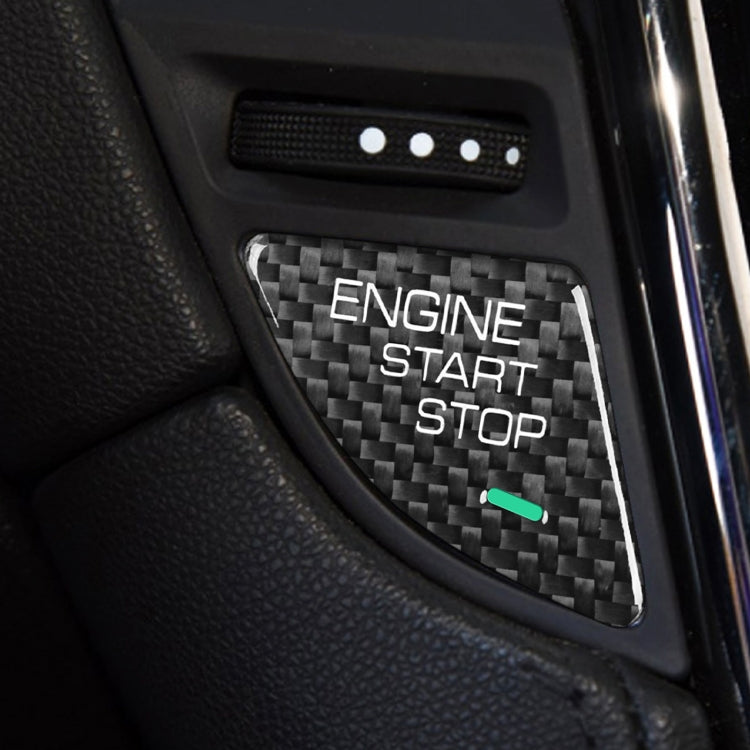 Car Carbon Fiber Engine Start Button Decorative Cover Trim for Cadillac ATS / ATS-L (Black) by buy2fix