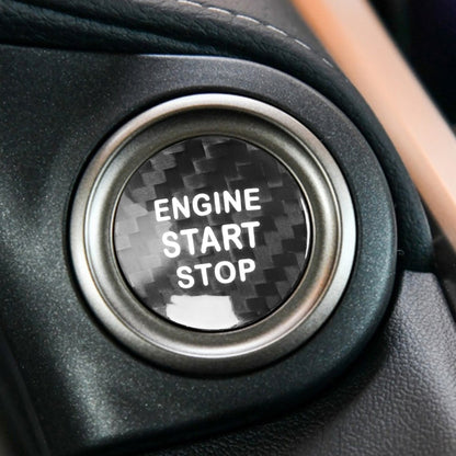 Car Carbon Fiber Engine Start Button Decorative Cover Trim for Lexus NX200 (Black) by buy2fix