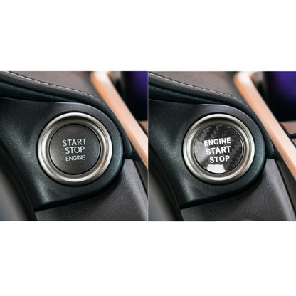 Car Carbon Fiber Engine Start Button Decorative Cover Trim for Lexus NX200 (Black) by buy2fix