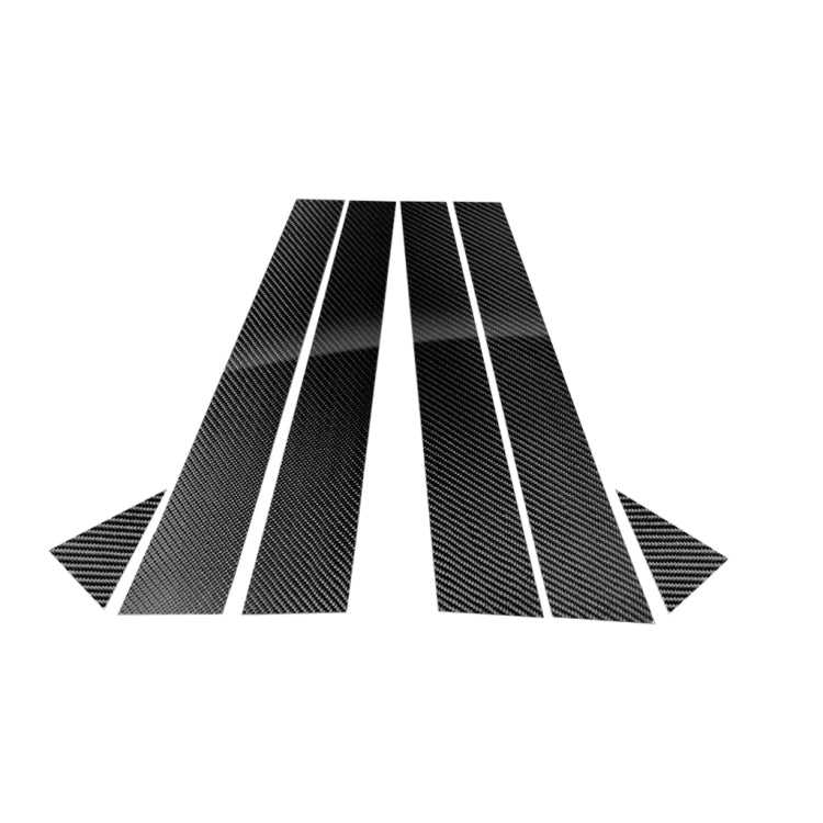 Car Carbon Fiber B Pillar Decorative Sticker for Audi A6 2012-2018, Left and Right Drive Universal by buy2fix