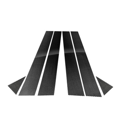 Car Carbon Fiber B Pillar Decorative Sticker for Audi A3 2014-2018, Left and Right Drive Universal by buy2fix