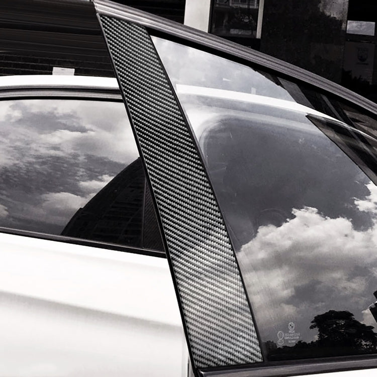 Car Carbon Fiber B Pillar Decorative Sticker for Audi A3 2014-2018, Left and Right Drive Universal by buy2fix