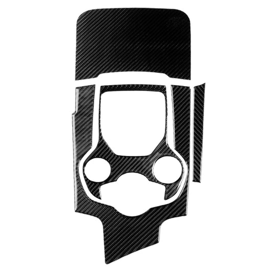 4 in 1 Car Carbon Fiber Gear Frame Panel Decorative Sticker for Alfa Romeo Giulia 2017-2019, Left Drive by buy2fix