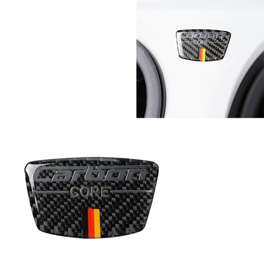 Car Carbon Fiber German Flag Pattern Doorpost Decorative Sticker for Audi TT, Left and Right Drive Universal by buy2fix