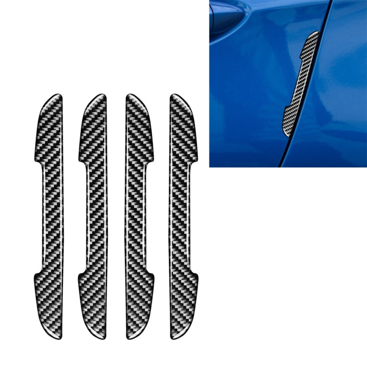 4 PCS Car Carbon Fiber Side Anti-collision Bumper Strip for Chevrolet Cruze 2009-2015, Left and Right Drive Universal by buy2fix