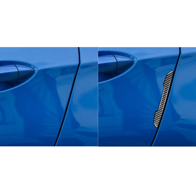 4 PCS Car Carbon Fiber Side Anti-collision Bumper Strip for Chevrolet Cruze 2009-2015, Left and Right Drive Universal by buy2fix