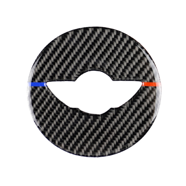 Red Blue Color Car Steering Wheel Logo R Chassis Carbon Fiber Decorative Sticker for BMW MINI R55 / R56 / Countryman R60 / Paceman R61 -  by buy2fix | Online Shopping UK | buy2fix