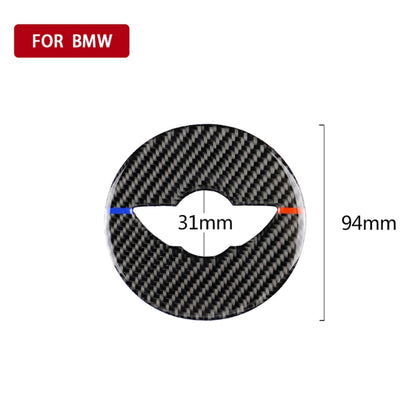 Red Blue Color Car Steering Wheel Logo R Chassis Carbon Fiber Decorative Sticker for BMW MINI R55 / R56 / Countryman R60 / Paceman R61 -  by buy2fix | Online Shopping UK | buy2fix