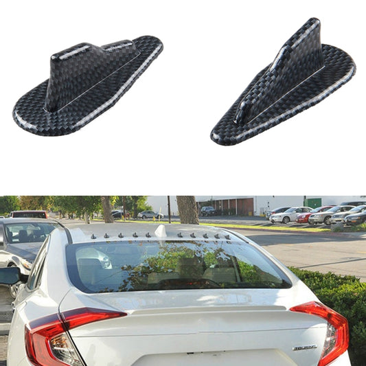 Universal Car Modification EVO Style Car Roof Radio Signal Shark Fin Decoration Accessories, Carbon Fiber Texture Style by buy2fix