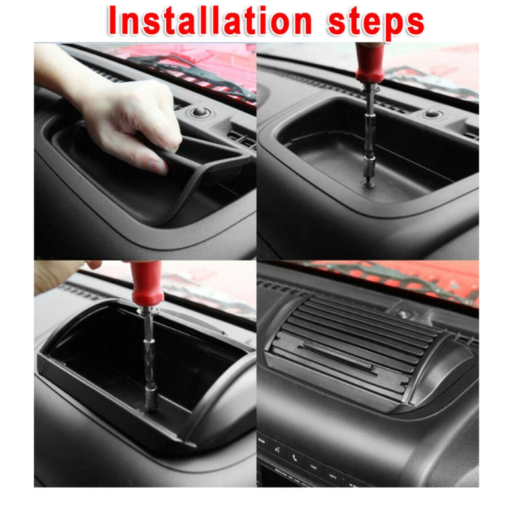 Car Dashboard Storage Box Organizer ABS Center Console Tray for Jeep Wrangler & Unlimited JK 2012-2017 by buy2fix