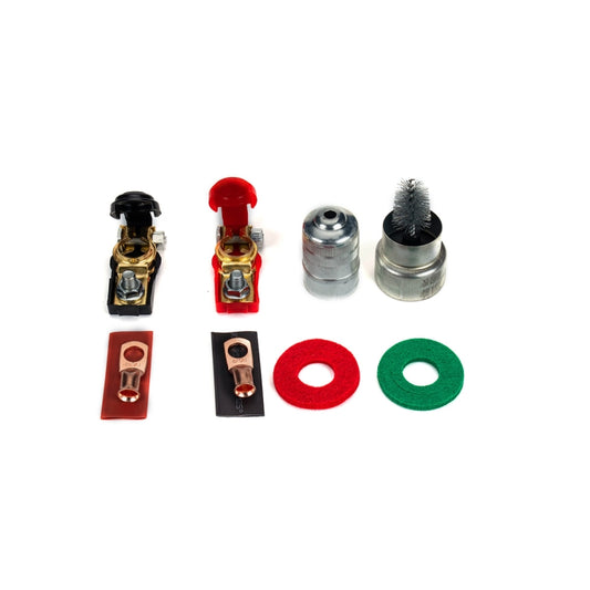 1 Pair Car Battery Cable Terminal Clamps Connectors Battery Clip Wiring with Protective Cleaning by buy2fix