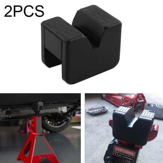 Adaptateur de coussinet de cric de voiture, 2 pièces, coussinets de cric en caoutchouc, cadre fendu