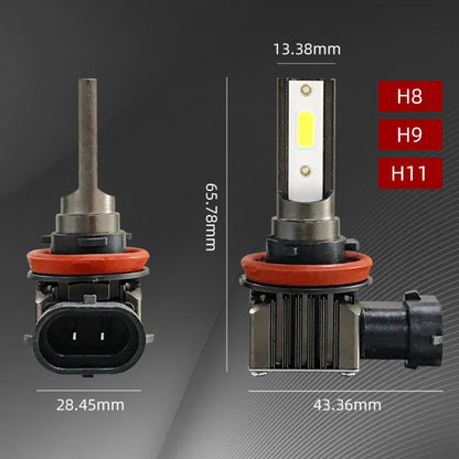 2 PCS M2 H8 / H9 / H11 DC9-36V 9.2W 6000K 1000LM Car LED Headlight Lamps - In Car by buy2fix | Online Shopping UK | buy2fix