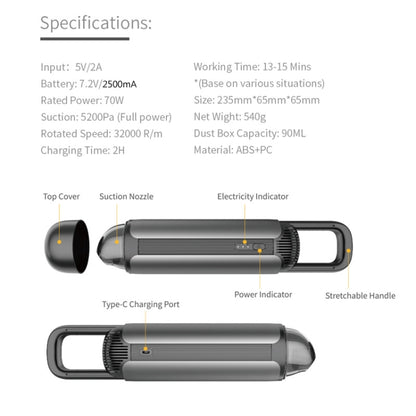 Car Portable Handheld Powerful Vacuum Cleaner by buy2fix