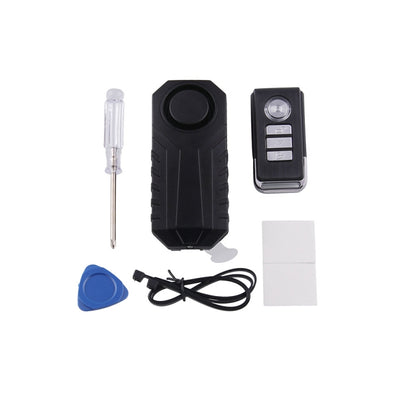 Wireless Anti-Theft Vibration Motorcycle Bicycle Waterproof Security Bike Alarm with Remote -  by buy2fix | Online Shopping UK | buy2fix