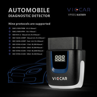 Viecar VP001 Car Mini OBD Fault Detector V2.2 Bluetooth Diagnostic Tool - In Car by buy2fix | Online Shopping UK | buy2fix