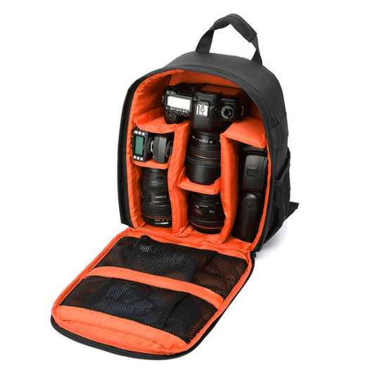 INDEPMAN DL-B012 Portable Outdoor Sports Backpack Camera Bag for GoPro, SJCAM, Nikon, Canon, Xiaomi Xiaoyi YI, Size: 27.5 * 12.5 * 34 cm(Orange) - Camera Accessories by INDEPMAN | Online Shopping UK | buy2fix