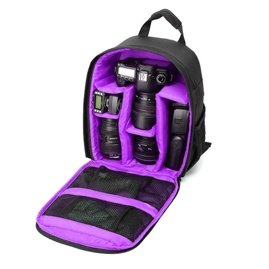 INDEPMAN DL-B012 Portable Outdoor Sports Backpack Camera Bag for GoPro, SJCAM, Nikon, Canon, Xiaomi Xiaoyi YI, Size: 27.5 * 12.5 * 34 cm(Purple) - Camera Accessories by INDEPMAN | Online Shopping UK | buy2fix