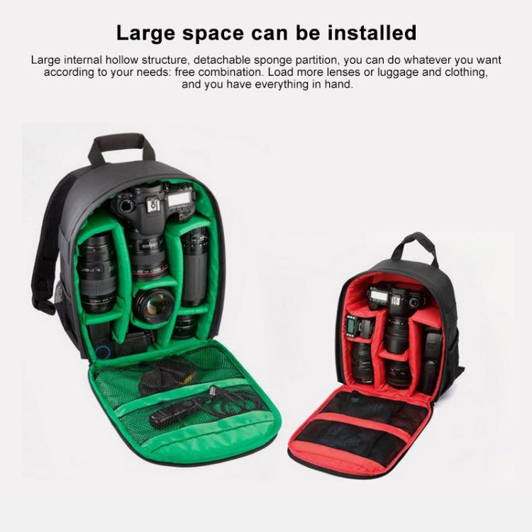 INDEPMAN DL-B012 Portable Outdoor Sports Backpack Camera Bag for GoPro, SJCAM, Nikon, Canon, Xiaomi Xiaoyi YI, Size: 27.5 * 12.5 * 34 cm(Red) - Camera Accessories by INDEPMAN | Online Shopping UK | buy2fix