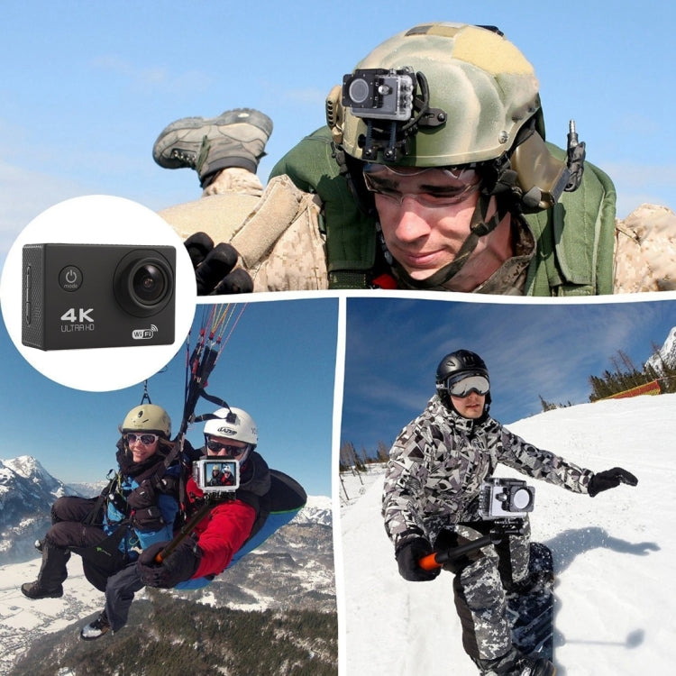 F60 2.0 inch Screen 170 Degrees Wide Angle WiFi Sport Action Camera Camcorder with Waterproof Housing Case, Support 64GB Micro SD Card(Black) - DJI & GoPro Accessories by buy2fix | Online Shopping UK | buy2fix