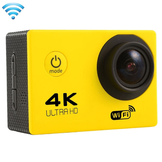 F60 2.0 inch Screen 170 Degrees Wide Angle WiFi Sport Action Camera Camcorder with Waterproof Housing Case, Support 64GB TF Card(Yellow)