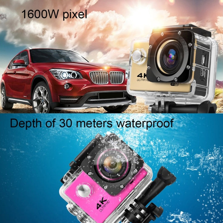 F60 2.0 inch Screen 170 Degrees Wide Angle WiFi Sport Action Camera Camcorder with Waterproof Housing Case, Support 64GB Micro SD Card(Yellow) - DJI & GoPro Accessories by buy2fix | Online Shopping UK | buy2fix