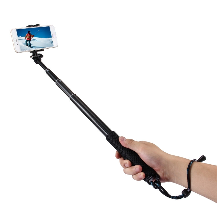 Anti-skid Extendable Self-portrait Handheld Diving Telescopic Monopod Holder Set with Phone Remote Controller & Tripod & Phone Holder for GoPro & Xiaoyi Camera & Smartphones, Full Length Max: about 1m(Black) - DJI & GoPro Accessories by buy2fix | Online Shopping UK | buy2fix