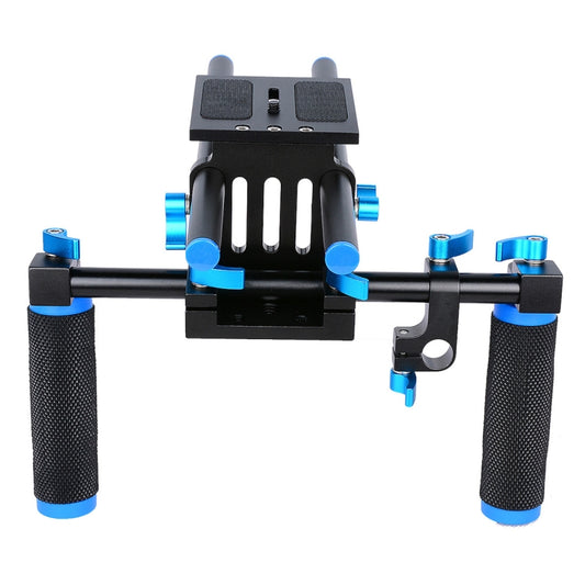 YELANGU YLG0102A-A01 Dual Handle Shoulder Mount Support Kit DSLR Rig(Black) by YELANGU