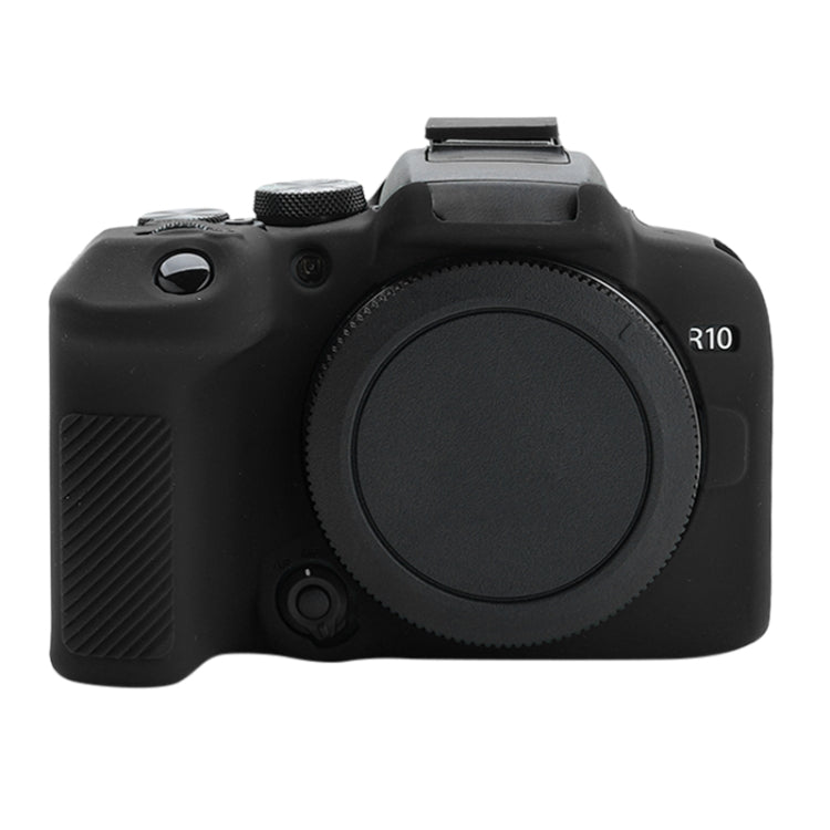 For Canon EOS R10 Soft Silicone Protective Case (Black) - Camera Accessories by buy2fix | Online Shopping UK | buy2fix