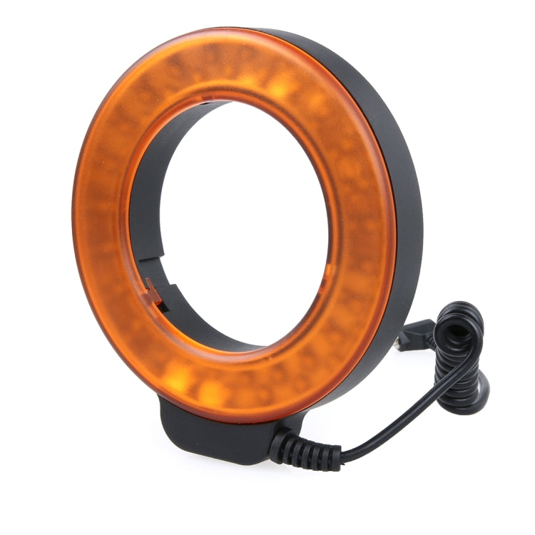 Circular LED Flash Light with 48 LED Lights & 6 Adapter Rings(49mm/52mm/55mm/58mm/62mm/67mm) for Macro Lens(Orange) - Camera Accessories by YONGNUO | Online Shopping UK | buy2fix