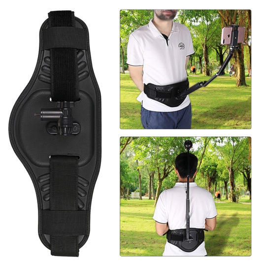 Sangle de fixation de ceinture avec adaptateur et vis pour GoPro Hero11 Black / HERO10 Black / HERO9 Black / HERO8 Black / HERO7 / 6/5/5 Session / 4 Session / 4/3+ / 3/2/1, Insta360 ONE R, DJI Osmo Action et autres caméras d'action (noir)