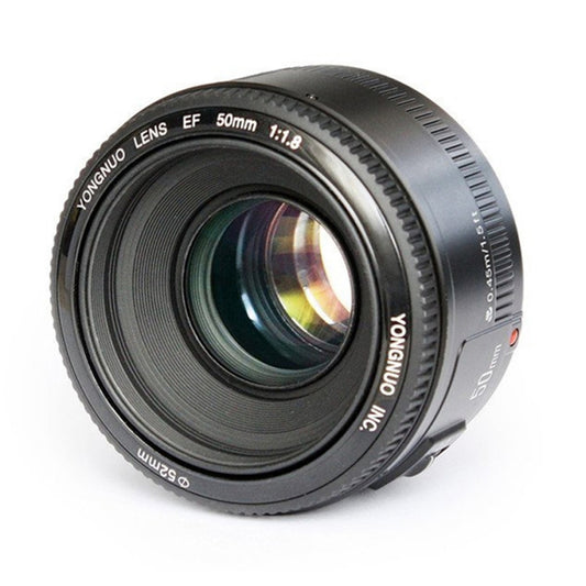 YONGNUO YN50MM F1.8N 1:2.8 Large Aperture AF Focus Lens for Nikon DSLR Cameras(Black) - Camera Accessories by YONGNUO | Online Shopping UK | buy2fix