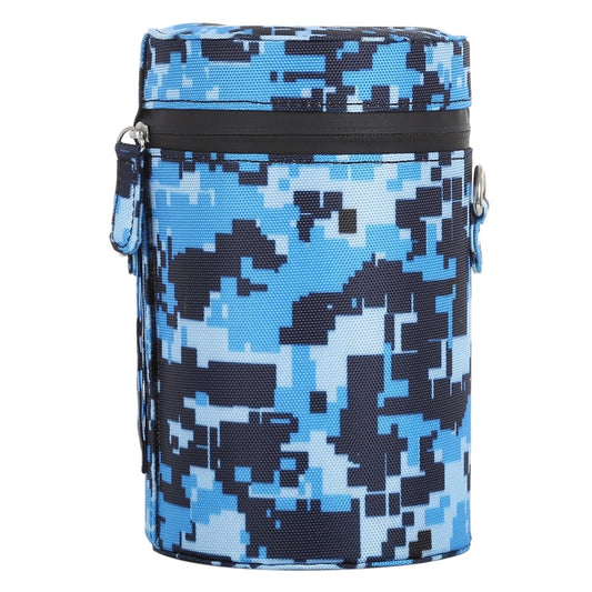 Camouflage Color Large Lens Case Zippered Cloth Pouch Box for DSLR Camera Lens, Size: 16x10x10cm (Blue) by buy2fix