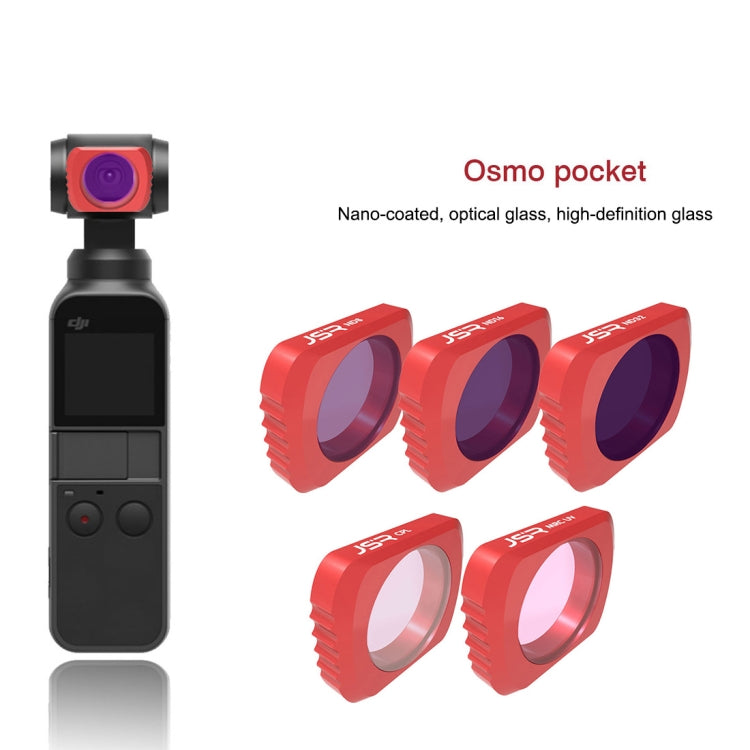 5 in 1  HD Slim ND8 & ND16 & ND32 & CPL & MCUV Lens Filter for DJI OSMO Pocket - DJI & GoPro Accessories by JSR | Online Shopping UK | buy2fix