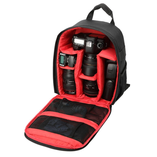 DL-B028 Portable style décontracté étanche anti-rayures sac à dos de sport de plein air sac pour appareil photo reflex sac de téléphone pour GoPro, SJCAM, Nikon, Canon, Xiaomi Xiaoyi YI, iPad, Apple, Samsung, Huawei, taille: 27,5 * 12,5 * 34 cm (rouge)
