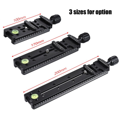 NNR-100 Multi-Purpose 100mm Nodal Rail Slide Plate QR Clamp Macro Panoramic Bracket - Camera Accessories by buy2fix | Online Shopping UK | buy2fix