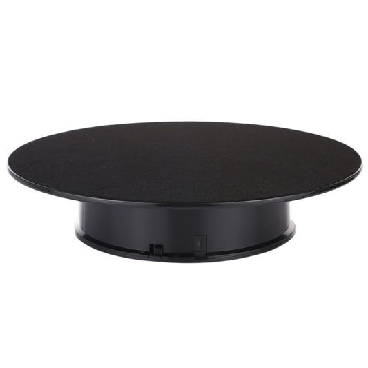 25cm 360 Degree Electric Rotating Turntable Display Stand Video Shooting Props Turntable for Photography, Load 3kg, Powered by Battery(Black) by buy2fix