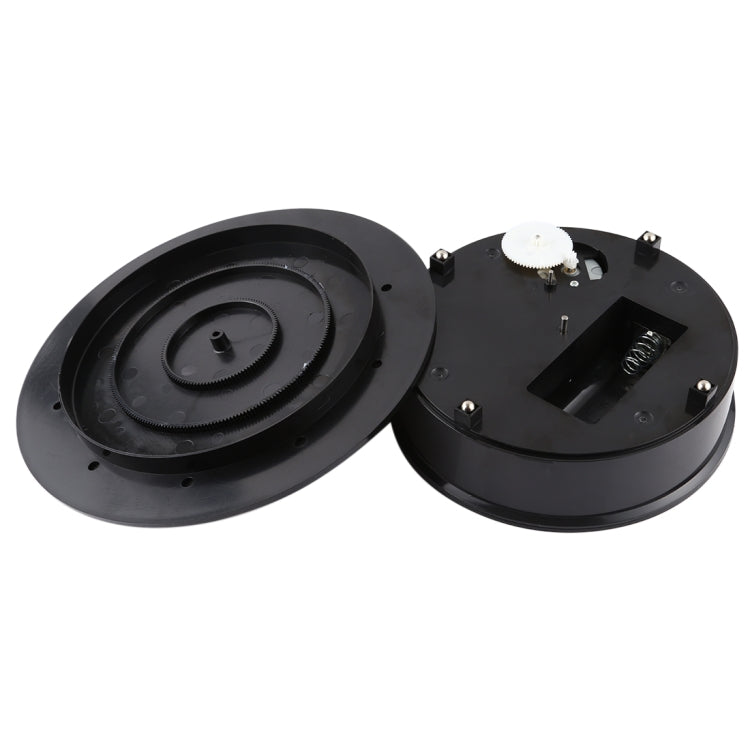 20cm 360 Degree Electric Rotating Turntable Display Stand Photography Video Shooting Props Turntable, Load 1.5kg, Powered by Battery & USB(Black) - Camera Accessories by buy2fix | Online Shopping UK | buy2fix